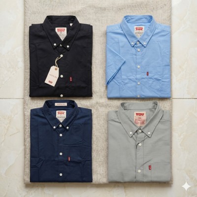 Premium Oxford Cotton Shirts for Men – Export Quality 4 PCS Combo