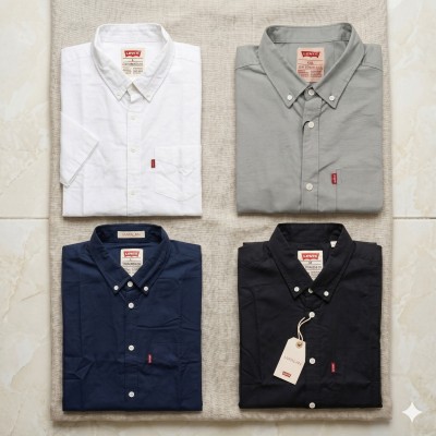 Premium Oxford Cotton Shirts for Men – Export Quality 4 PCS Combo