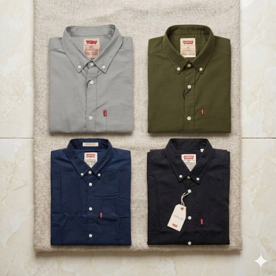 Premium Oxford Cotton Shirts for Men – Export Quality 4 PCS Combo