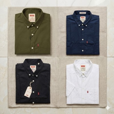 Premium Oxford Cotton Shirts for Men – Export Quality 4 PCS Combo