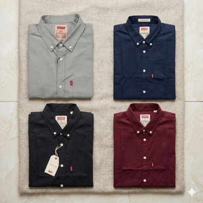 Premium Oxford Cotton Shirts for Men – Export Quality 4 PCS Combo