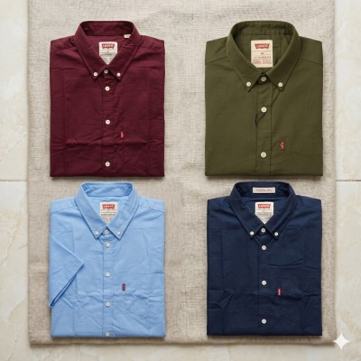 Premium Oxford Cotton Shirts for Men – Export Quality 4 PCS Combo