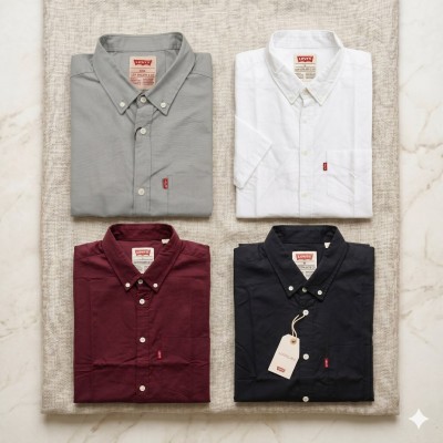 Premium Oxford Cotton Shirts for Men – Export Quality 4 PCS Combo