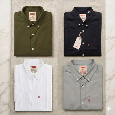 Premium Oxford Cotton Shirts for Men – Export Quality 4 PCS Combo