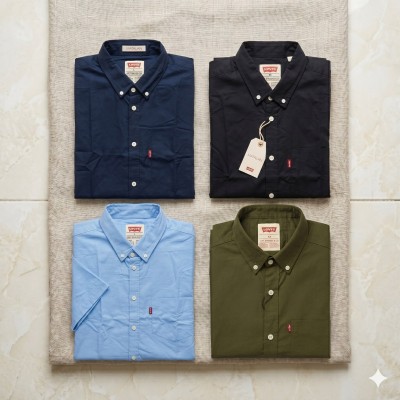 Premium Oxford Cotton Shirts for Men – Export Quality 4 PCS Combo