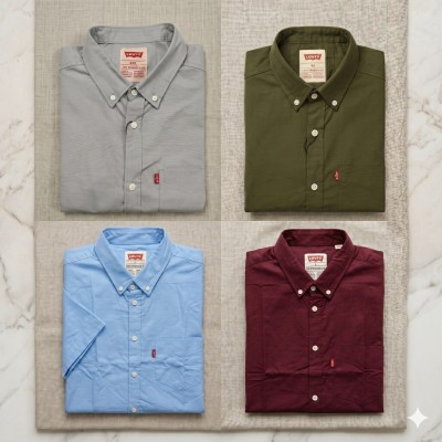 Premium Oxford Cotton Shirts for Men – Export Quality 4 PCS Combo