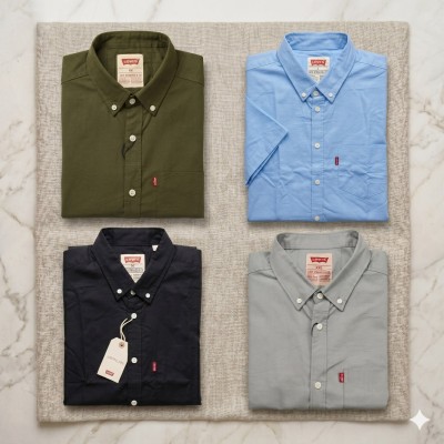 Premium Oxford Cotton Shirts for Men – Export Quality 4 PCS Combo