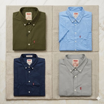 Premium Oxford Cotton Shirts for Men – Export Quality 4 PCS Combo