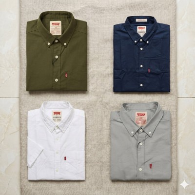 Premium Oxford Cotton Shirts for Men – Export Quality 4 PCS Combo