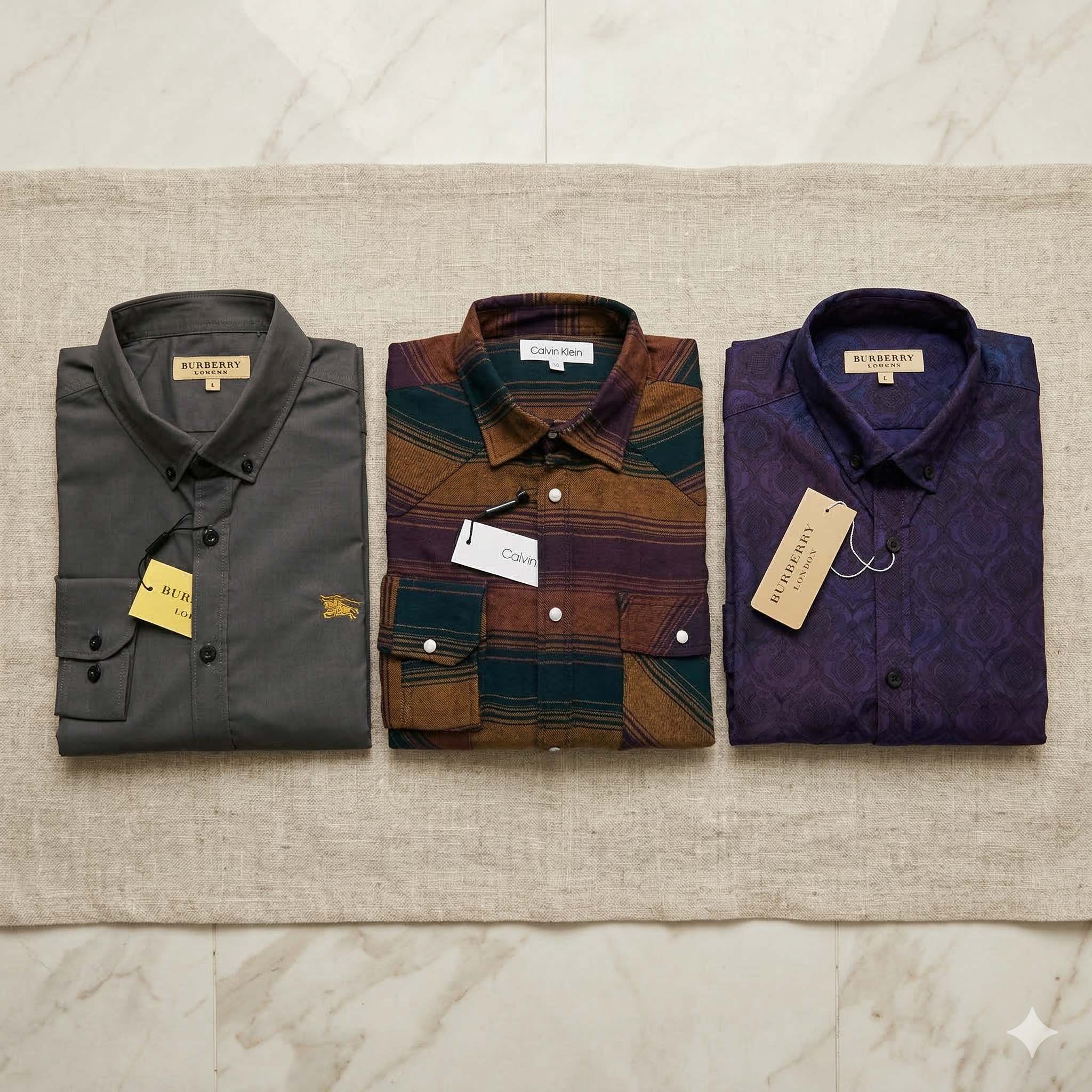 Premium Quality Long Sleeve Shirt Combo 3 Psc