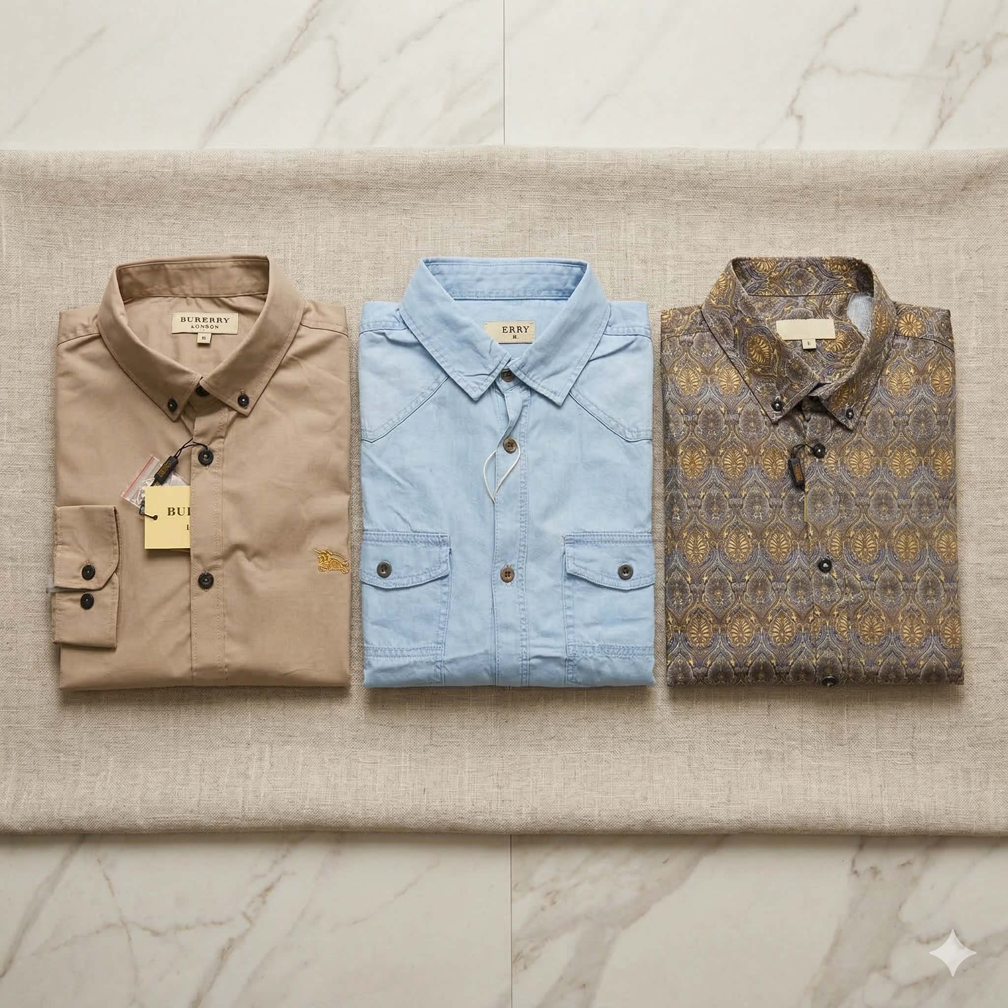 Premium Quality Long Sleeve Shirt Combo 3 Psc