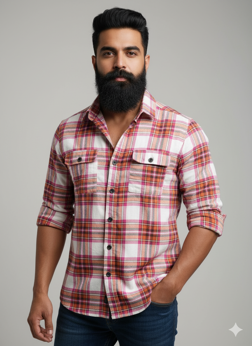 Premium Full Sleeve Double Pocket Shirt