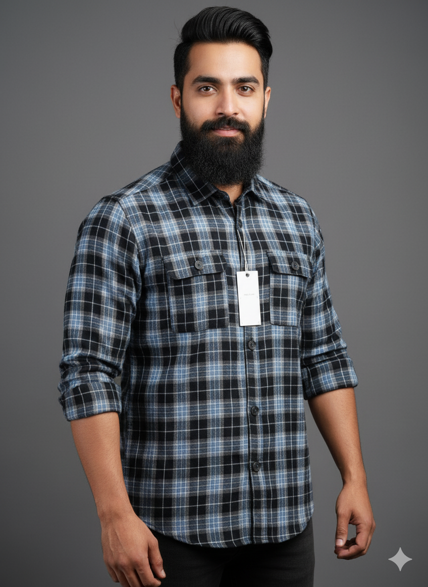 Premium Full Sleeve Double Pocket Shirt