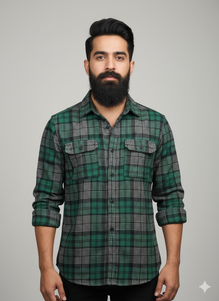 Premium Full Sleeve Double Pocket Shirt