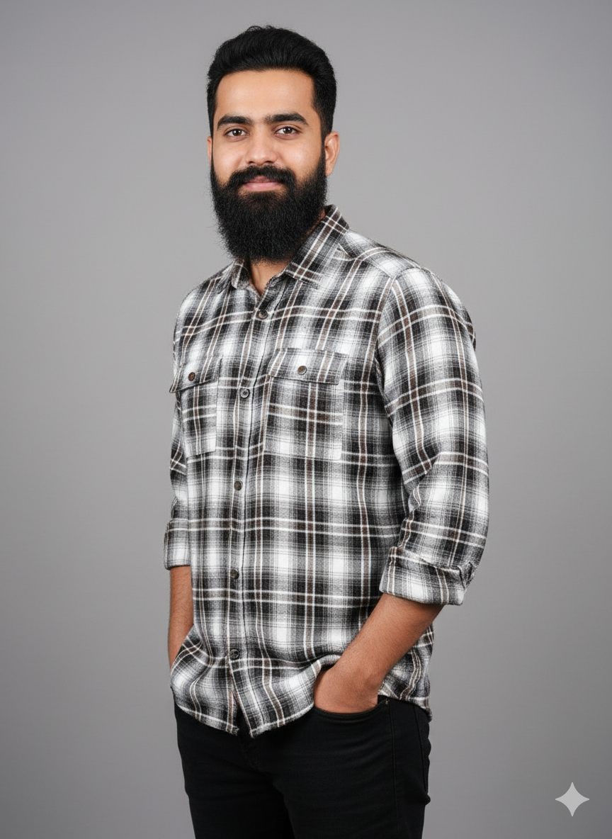 Premium Full Sleeve Double Pocket Shirt