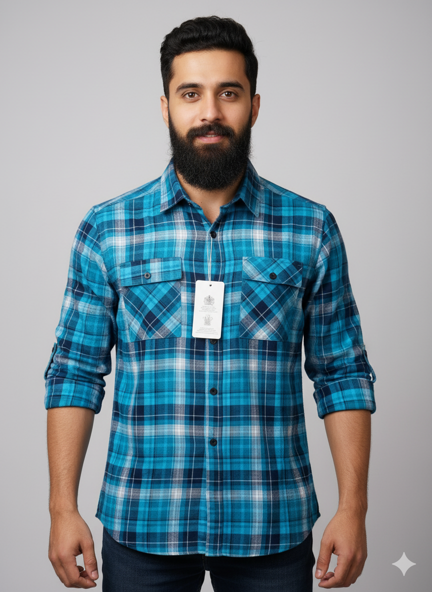 Premium Full Sleeve Double Pocket Shirt