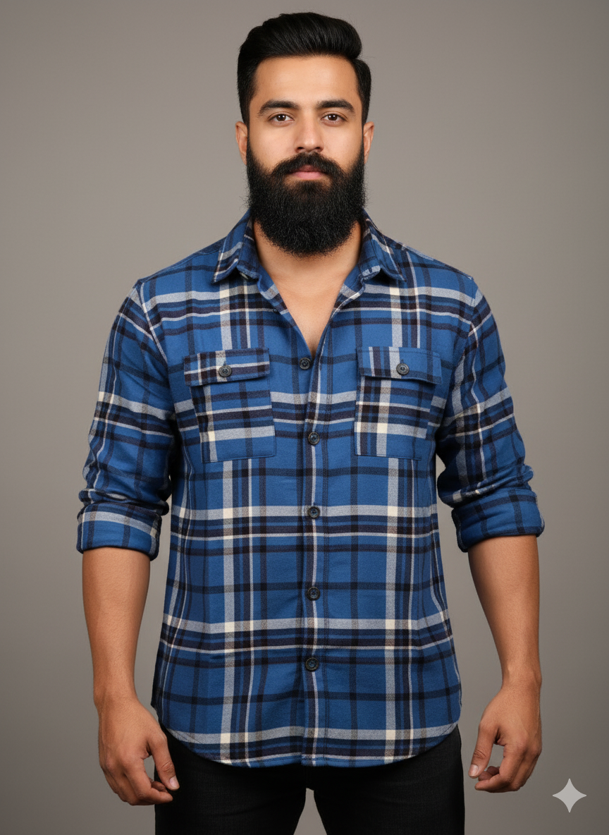 Premium Full Sleeve Double Pocket Shirt