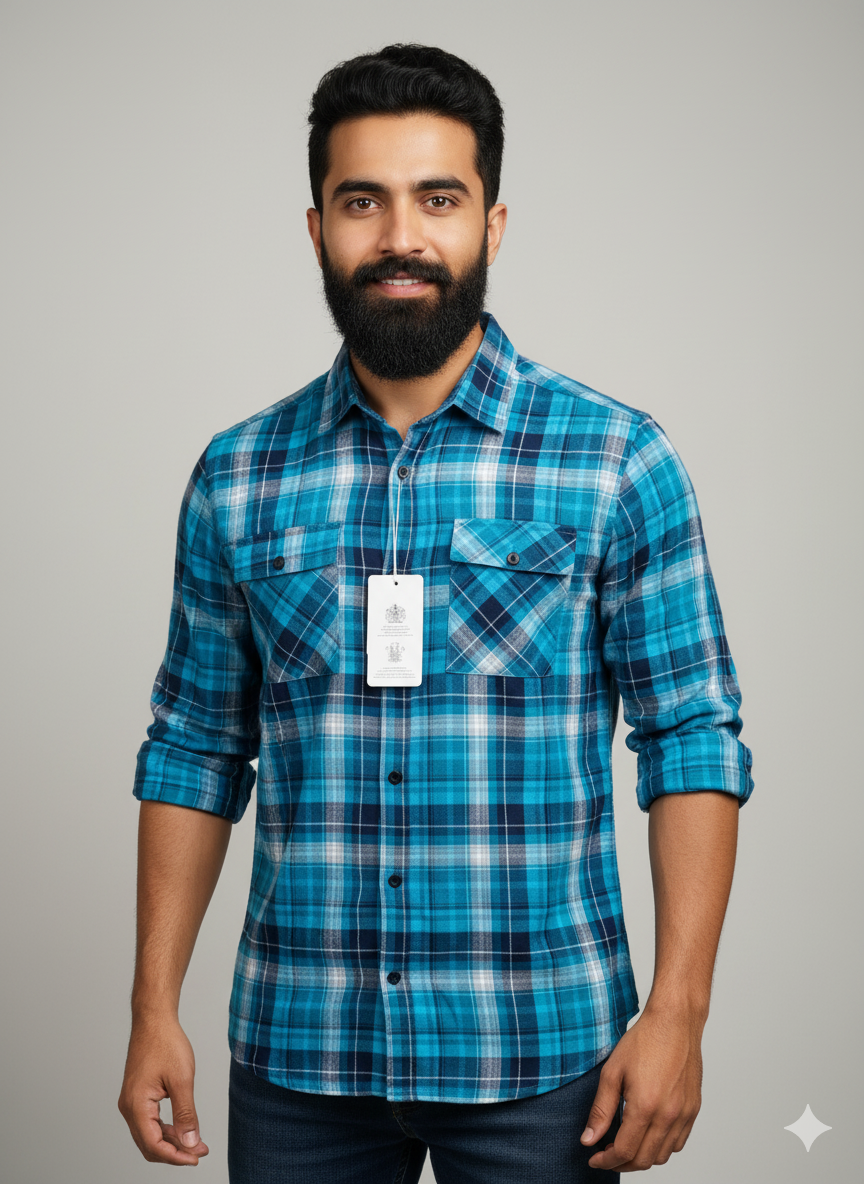 Premium Full Sleeve Double Pocket Shirt
