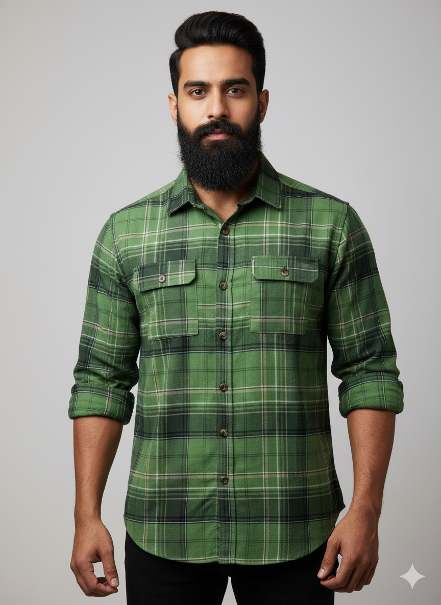 Premium Full Sleeve Double Pocket Shirt