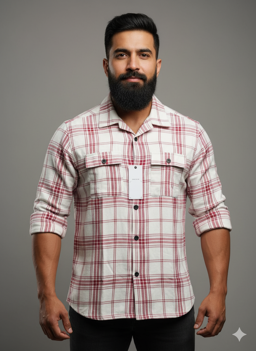 Premium Full Sleeve Double Pocket Shirt