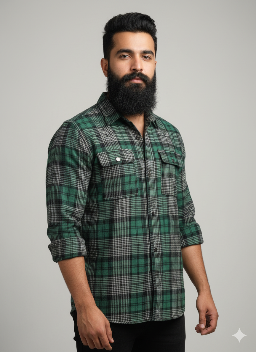 Premium Full Sleeve Double Pocket Shirt